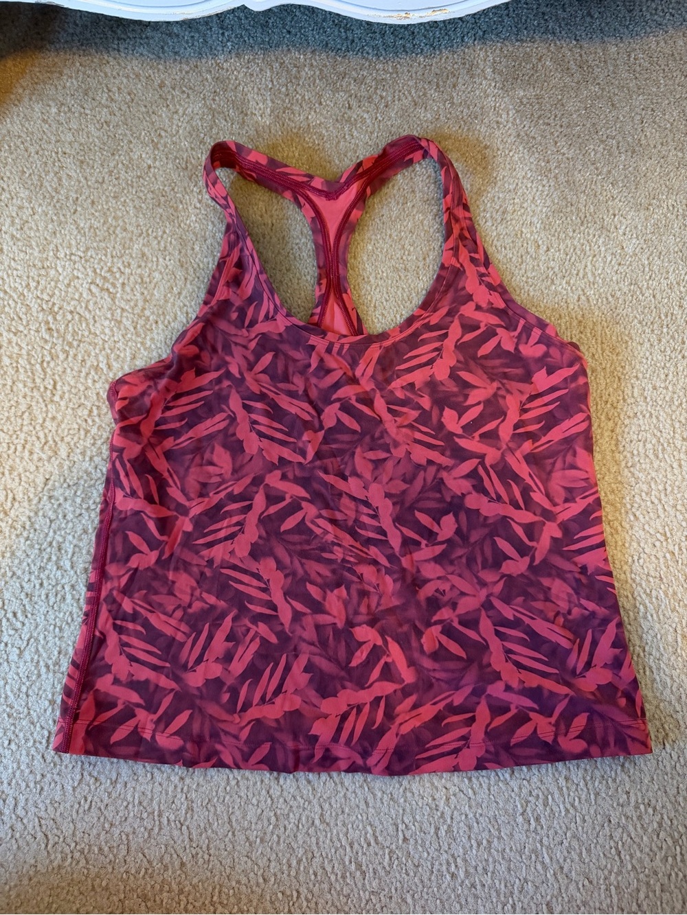lululemon athletica Pink Patterned Racerback Tank